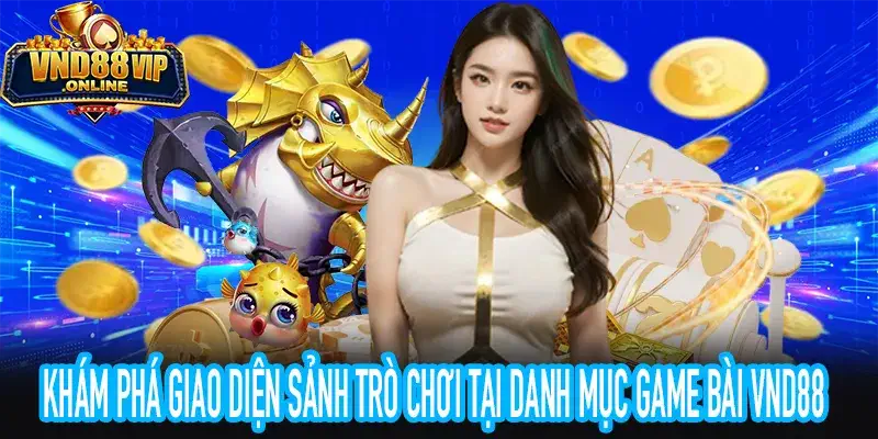 Giao diện người dùng tại sảnh Game Bài VND88 chuyên nghiệp